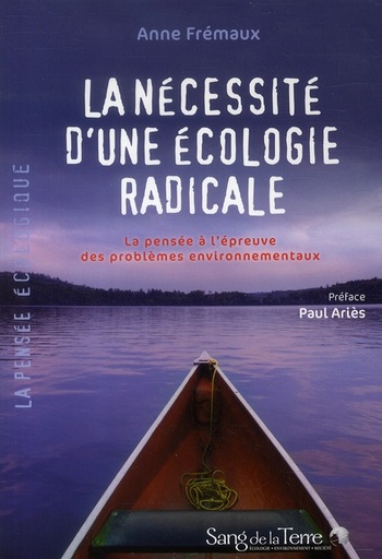 Couverture du livre La nécessité d’une écologie radicale de Anne Fremaux