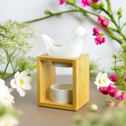 [3700643506323] Brûle parfum céramique Birdy Blanc - Nouveauté