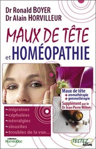 Couverture du livre Maux de tête et homéopathie de Ronald Boyer