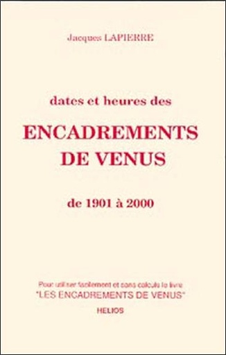 [9782880631499] Dates et heures des encadrements de Vénus