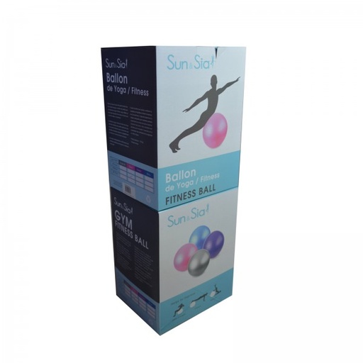 [3700643502387] Ballon Yoga Taille M 65cm bleu