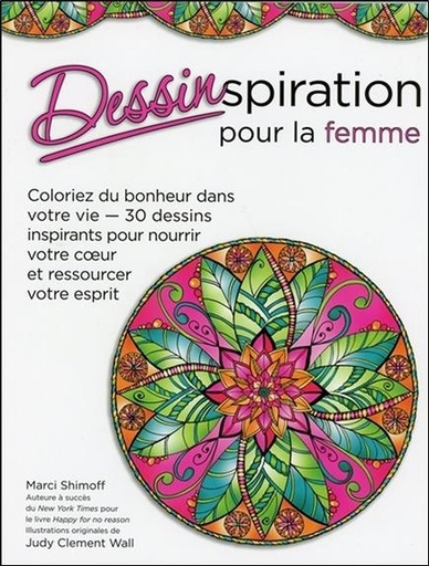[9782890928091] Dessinspiration pour la femme - Coloriez du bonheur dans votre vie