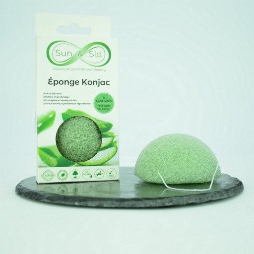 [3700643502509] Eponge Visage à l'Aloe Vera