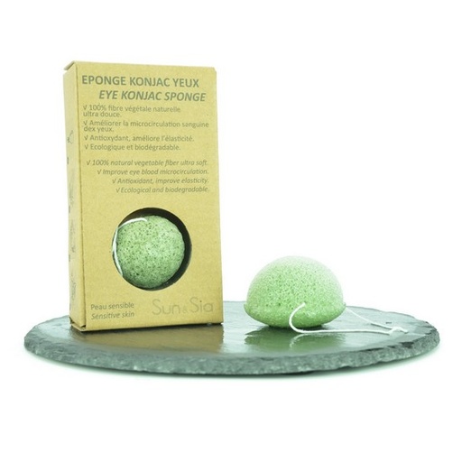 [3700643503773] Eponge Spéciale yeux au Thé Vert