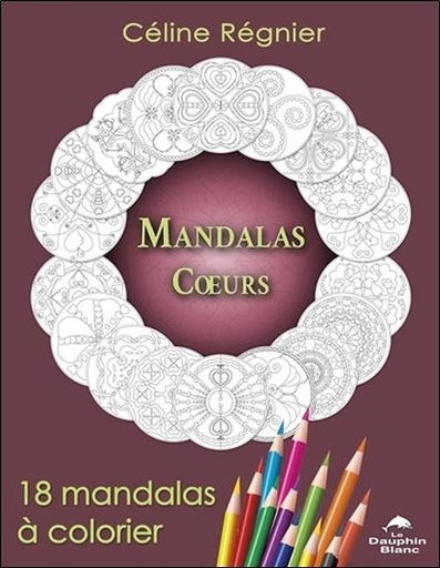 [9782894368053] Mandalas Coeurs - 18 mandalas à colorier