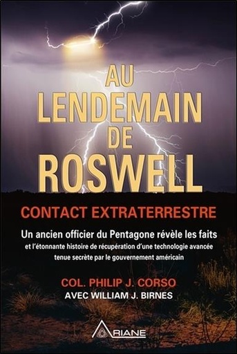 Couverture du livre Au lendemain de Roswell - Contact extraterrestre de Philip-J Corso