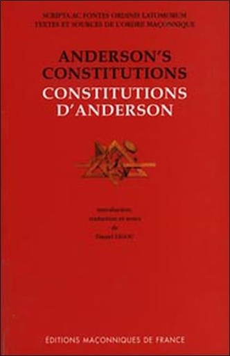 [9782903846206] Les Constitutions d'Anderson