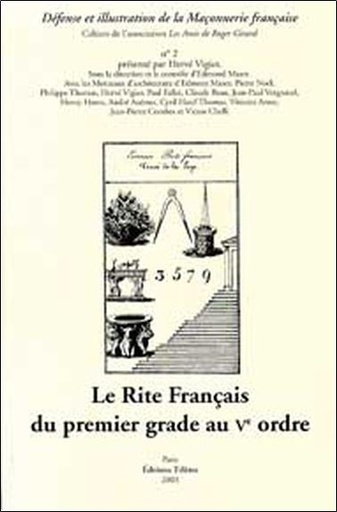 [9782906031593] Le Rite Français du premier grade au V° ordre