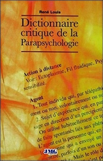 [9782915164435] Dictionnaire critique de la Parapsychologie