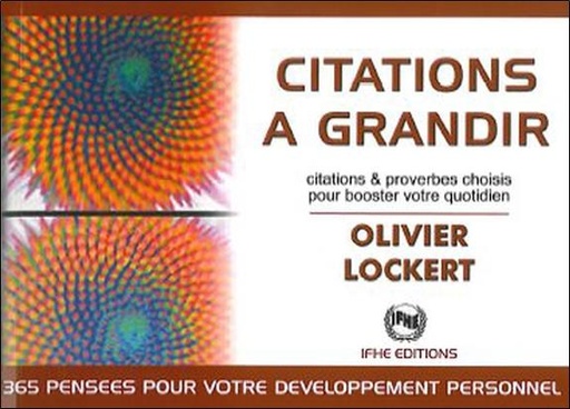 Couverture du livre Citations à grandir de Olivier Lockert