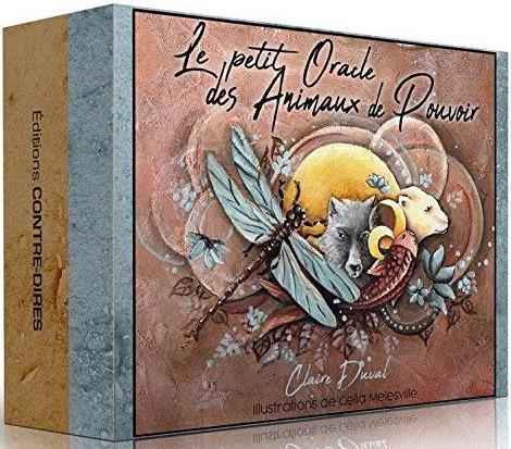 Couverture du livre Le petit oracle des Animaux de pouvoir (Coffret) de Claire Duval
