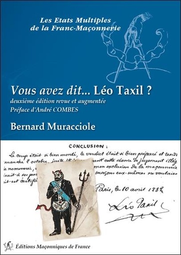 Couverture du livre Vous avez dit... Léo Taxil ? de Bernard Muracciole
