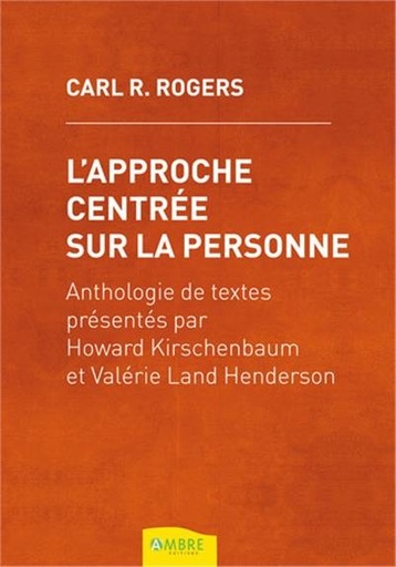 Couverture du livre L'approche centrée sur la personne de Carl Ransom Rogers
