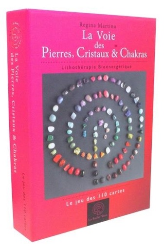 [9782955519608] La Voie des Pierres, Cristaux & Chakras - Le jeu de 110 cartes