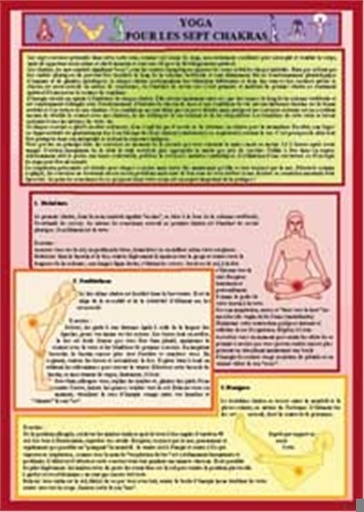 [9789079887071] Planche Plastifiée Yoga pour les sept chakras (A4) - J.Baarle