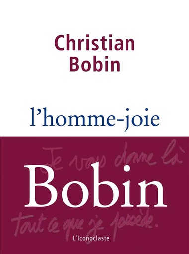 Couverture du livre l'homme joie de Christian Bobin
