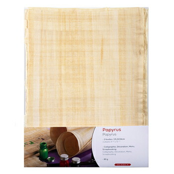 [3188550910004] Véritables Papyrus - Format 26 x 36 cm - Lot de 4 Feuilles