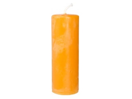 [8716726000454] Bougie pilier 100% pure cire d'abeille diam 4.8 x 14 cm Dipam