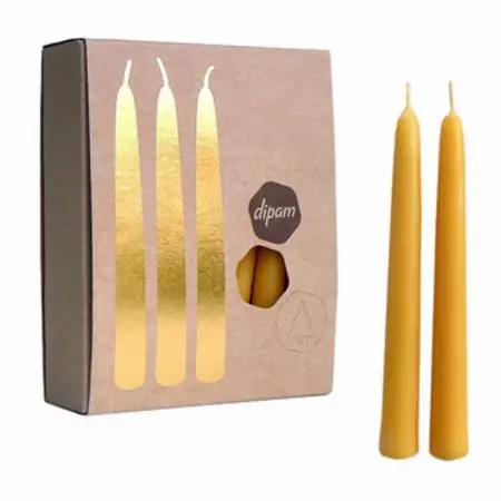 [8716726001093] Bougie " les lumières de la joie" 100% pure cire d'abeille (lot de 20) Dipam