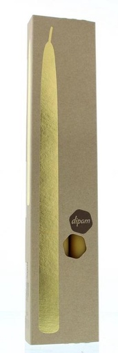 [8716726001284] Bougie longue 100% pure cire d'abeille (lot de 2) diam 2,2 x 30 cm Dipam