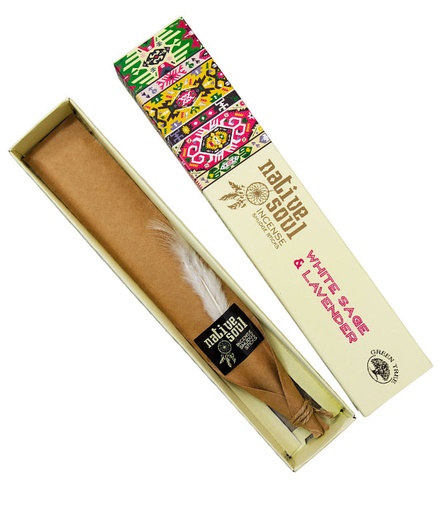 [8901684615127] Encens Green Tree Native Soul Sauge Blanche & Lavande