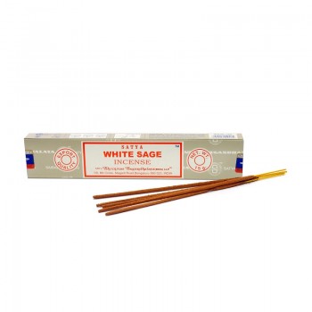 [8904245400415] Encens Nag Champa Satya - Sauge Blanche - 15 grs -