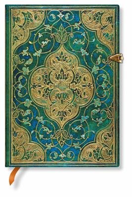 [9781439732151] Carnet paperblanks Chronique bleue turquoise | Midi | N.L. | 130 X 180 | 240