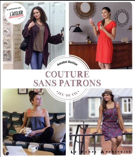 Couverture du livre Couture sans patrons de Annabel Benilan
