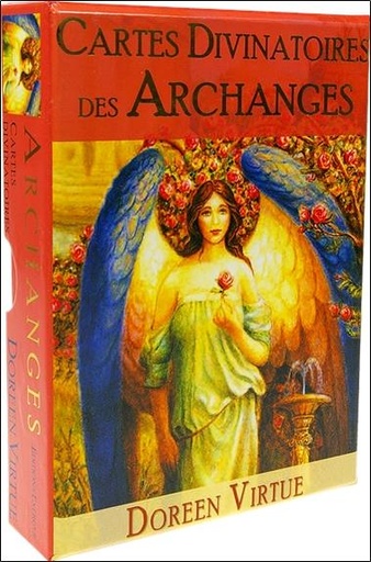 Couverture du livre Cartes divinatoires des Archanges de Doreen Virtue