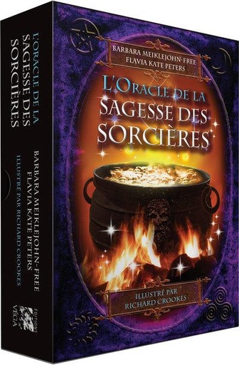 Couverture du livre Coffret l'oracle la sagesse des sorcières de Barbara Meiklejohn‑Free