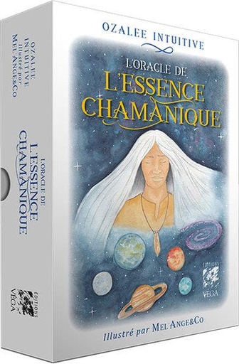 Couverture du livre Coffret l'oracle de l'essence chamanique de Aurélie Nardin