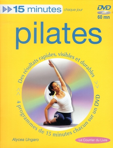Couverture du livre 15 minutes pilates (LIVRE + DVD) de Alycea Ungaro