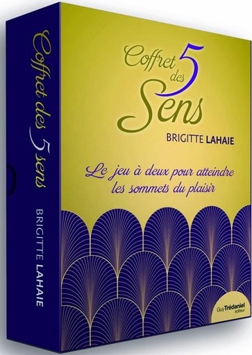 Couverture du livre Coffret des 5 sens ; le jeu à deux pour atteindre les sommets du plaisir de Brigitte Lahaie