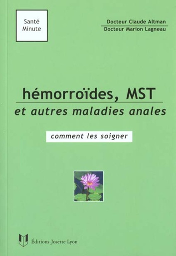 Couverture du livre Hemorroides, mst et autres maladies anales de Marion Lagneau