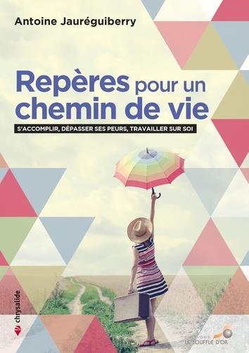 Couverture du livre Repères pour un chemin de vie : travailler sur soi, dépasser ses peurs, s'accomplir de Antoine Jauréguiberry