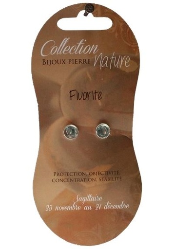 [3660341548417] Boucles d'oreille Fluorite