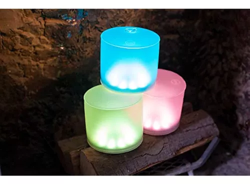 [ATMPLU1024-003] Lampe solaire gonflable et étanche - 12,7cm - 10 multi color leds