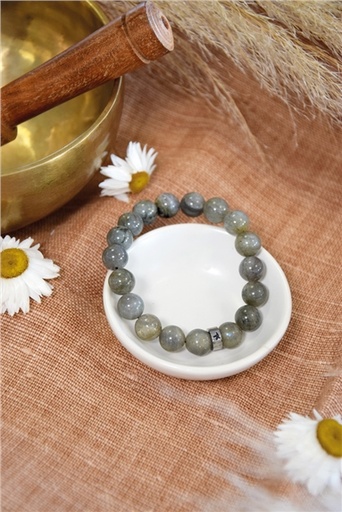 [3660341714058] Bracelet Labradorite Perles rondes 10 mm