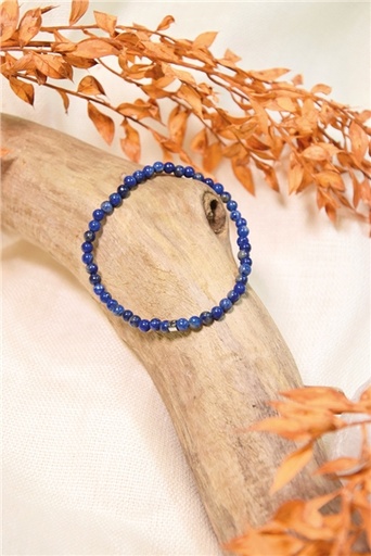 [3660341714089] Bracelet Lapis Lazuli Perles rondes 4 mm