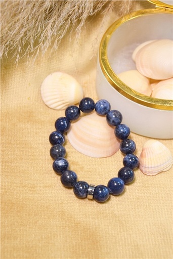 [3660341714546] Bracelet Sodalite Perles rondes 12 mm