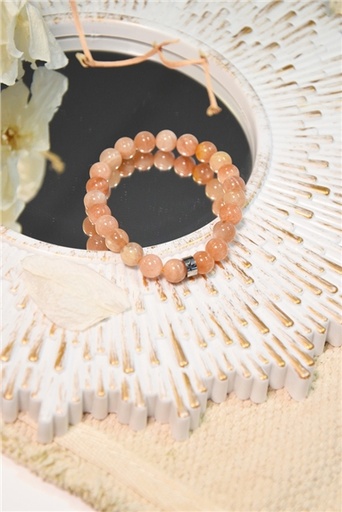 [3660341714584] Bracelet Pierre du Soleil Perles rondes 8 mm