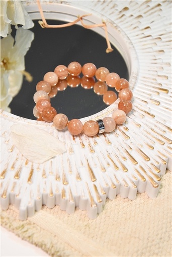 [3660341714591] Bracelet Pierre du Soleil Perles rondes 10 mm