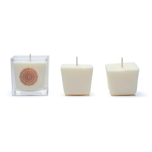 [8720512970937] Set de recharge Bougie parfumée Santal cire colza | 480 g