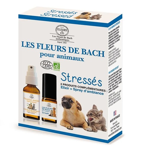 [3584850040159] Fleurs de Bach animaux de compagnie stressés BIO | 10/20ml