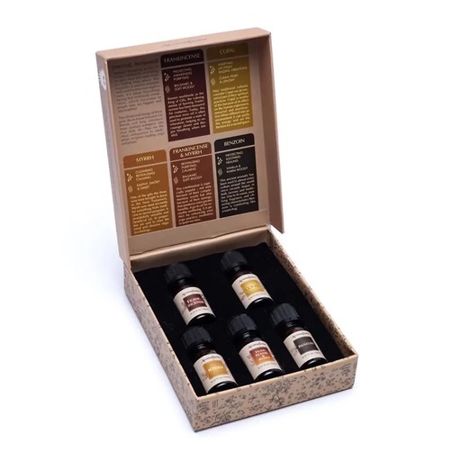 [8901362074673] SET de 5 mélanges d'huiles essentielles en résine Aromafume | 5x10ml