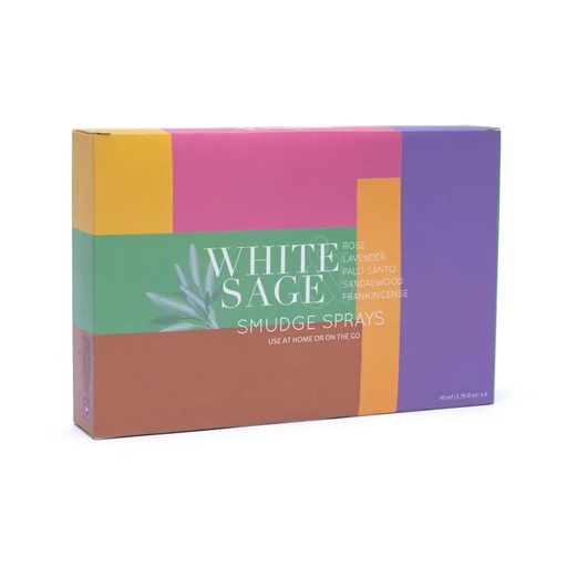 [8901362074864] Set de 6 sprays de Sauge blanche Aromafume | 6x50 ml