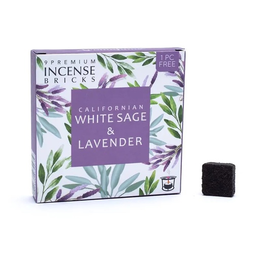 [8901362074475] Aromafume briques d'encens Sauge blanche & Lavande | 40 g