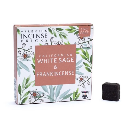 [8901362074451] Aromafume briques d'encens Sauge blanche & Encens | 40g