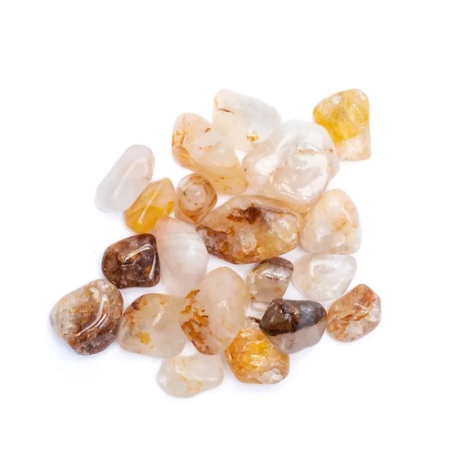 [8720512974331] Golden healer (quartz limonite) pierres roulées | 250g; ±1.5-3cm