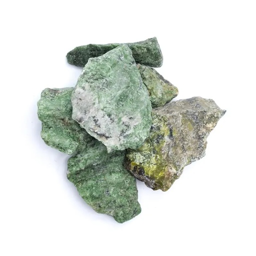 [8720512974171] Quartz vert brute avec diopside | ±3-8 cm; ±1000 g